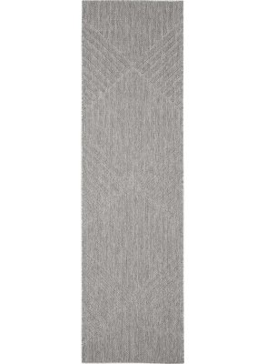 Cozumel runner rug CZM05 Light Grey