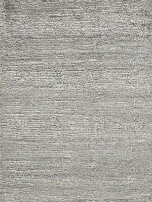 Silky Silver Handknotted Rug