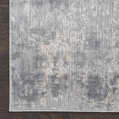 Rustic Textures RUS01 Ivory Silver Rug