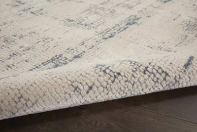 Rustic Textures RUS06 Ivory Blue Rug