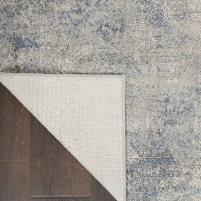 Rustic Textures RUS10 Ivory Blue Rug