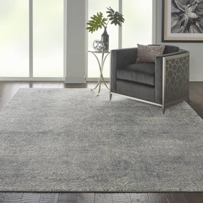 Rustic Textures RUS09 Ivory Light Blue Rug