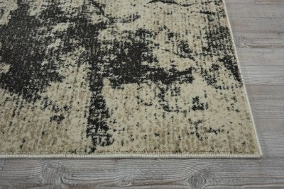 Maxell MAE07 Ivory and Grey Runner Rug