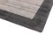 Blade-Border Charcoal Silver Square Rug